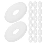 SOPOTUTU 20 Pièces Recharge Parfumée Ronde pour Diffuseur D'arôme de Voiture, Compatible Universellement, Facile à Installer en Plastique Blanc