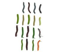 SOPOTUTU 22 Pièces Chenille Jouets De Bug Effrayant Bogue Jouets Chenilles De Rampant Astucieuses pour Enfants Simulées PVC