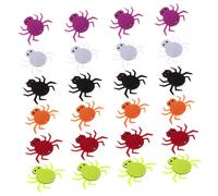 SOPOTUTU 24 Pièces Araignée Halloween Feutre Accessoires Diy pour Vêtements Patches Brodés Colorés pour Réparation et Décoration Festive Maison et Fête