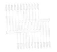 SOPOTUTU 24 Pièces Bâtonnets de Nettoyage Oreilles Transparent Outils de Auriculaires pour Élimination de Cérumen Nettoyage Profond Conception Adhésive pour Adultes