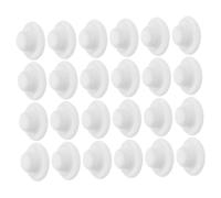 SOPOTUTU 24 Pièces Mini Chapeaux Forme Feutre Blanc Mini Casquettes Artisanales pour Poupées Décorations de Fêtes de Noël Mariages et Accessoires Polyvalents pour Projets DIY