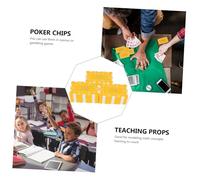 SOPOTUTU 25 Pièces Abs Plastic Number Chips for Bingo and Poker Games Smooth Edges Counting and Learning Coins Set