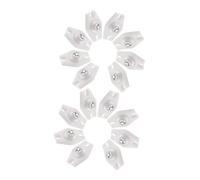 SOPOTUTU 26 Pièces Roulettes Adhésives Mini Pivotantes pour Meubles Poubelles et Électroménagers Roues Blanches avec Roulements à Billes Glissement Silencieux et Stable