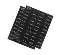 SOPOTUTU 2feuilles Étiquettes De Pochettes De Classement Autocollantes Autocollants Exercice pour Équipement De Gym Autocollants Numérotés pour Kettlebells Et Haltères