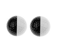 SOPOTUTU 2pièces Balle Entraînement De Golf Bicolore à Double pour Entraînement Au Swing Putting Intérieur