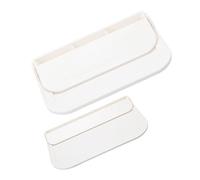 SOPOTUTU 2pièces Étagères Murales Adhésives Pliables Lot pour Rangement De Serviettes Et Toiletries De Stockage Pratique pour Salle De Bain avec Design Minimaliste Moderne