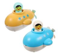 SOPOTUTU 2pièces Jouets De Bain pour Tout-Petits Ans Lot de sous-Marins Remonte-mécanisme Flottants Jouets Piscine Résistants Et Ludiques pour Garçons