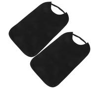 SOPOTUTU 2pièces Tablier Bavoir pour Adultes Lavable Imperméable pour Repas Personnes Âgées Fixation Cou Ajustable Protection Vêtements