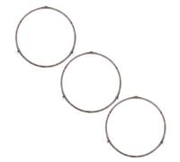 SOPOTUTU 3 Pièces Anneau de Plateau Tournant Micro-ondes Roulettes Support Plateau Verre Rotation Stable Bruit Nettoyage Facile