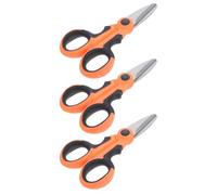 SOPOTUTU 3 pièces Ciseaux de Multifonction Lourds Antidérapants Outils Coupe Ligne et Tresse pour Pêcheurs Robustes et Ergonomiques pour Usage Prolongé