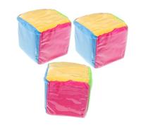 SOPOTUTU 3 Pièces Dés Géants avec Poches Transparentes pour Cartes Cubes Éducatifs Souples pour Jeux Mathématiques Classe Jouets Apprentissage Ludiques pour Garçon Fille