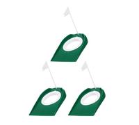 SOPOTUTU 3 Pièces Disques Entraînement Putting Golf avec Amovibles et Drapeaux Plateau Pratique Indoor et Outdoor pour Améliorer Précision et Confiance