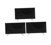 SOPOTUTU 3 Pièces Scale Compact Tiny Television Model for Dollhouse Living Decor and Pretend Play