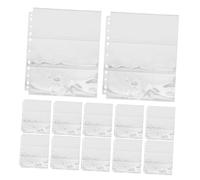 SOPOTUTU 30 feuilles Pochettes de Classeur pour Cartes Transparentes Grandes Capacité Protègent Photos et Cartes Pages de Recharge pour Album