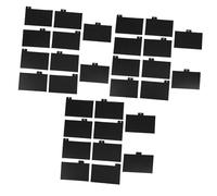 SOPOTUTU 30 pièces Diviseurs de Cartes Index PP Noir Séparateurs Compacts pour Organisation Bureau et Maison Classement Documents Recettes et Matériel Étude
