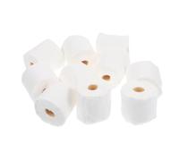 SOPOTUTU 30 Pièces Miniature Toilet Tissue Rolls Small Scale Paper Model Bathroom Accessories Dollhouse Scene Decoration