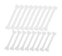 SOPOTUTU 30 Pièces Ossements Plastique Halloween Réalistes avec Suspension Décorations Intérieures Extérieures pour Fêtes Effrayantes et Accessoires de Bricolage