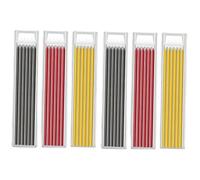 SOPOTUTU 36 Pièces Recharges Crayons Menuisier Graphite pour Dessin et Marquage Mine Solide pour Charpentiers Architectes Designers