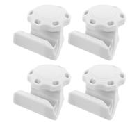 SOPOTUTU 4 Clips Rapides de Fixation de Visière de Casque de Football Américain, Accessoire Blanc Compatible, Système Sécurisé sans Outil pour Maintien Stable Lors D’entraînements