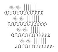 SOPOTUTU 4 Ensembles Clips Métalliques pour Canapé, Lot de Sets, Acier | Réparation de Sièges Affaissés, Forte Capacité Portante, Noir, Salon et Entretien Domestique, pour Fauteuils Inclinables
