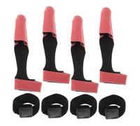 SOPOTUTU 4 Ensembles Fishing Rod Sleeves with High Elasticity and Fastening Straps Flexible Protective Covers for Fishing Poles Tangle and Wear Resistant Accessories