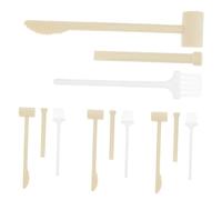 SOPOTUTU 4 Ensembles Outils de creusement pour Enfants Petite Brosse à Creuser Jouets de Fille d'enfant en Bas âge d'outil de creusement pour Les Enfants Creuser Plastique Beige