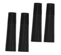 SOPOTUTU 4 Pièces Adaptateurs Embouts Filetés Plastique pour Manche Connexion Stable pour Balai Raclette et Mop Tête Tour Noire Accessoires de Nettoyage Ménager