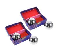 SOPOTUTU 4 Pièces Boules de Massage pour Mains Doigts Boules Exercice pour Dextérité Anti-stress Stimulation des Points de Pression Fitness Portable