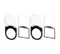 SOPOTUTU 4 Pièces Cache-protector Boutons Poussoirs Élévateur Protection Antipoussière et Sécurité pour Interrupteurs Alimentation Pc Lave-linge et Lave-vaisselle