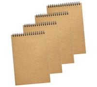 SOPOTUTU 4 pièces Cahier à Spirale Cuir Ensemble de Bloc Notes pour Bureau pour Étudiants et Prise de Notes et Planification