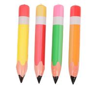 SOPOTUTU 4 Pièces Crayons Gonflables Géants Décorations Suspendues PVC Accessoires Rentrée Scolaire et Fête Anniversaire Décor de Salle de Classe et Réaliste