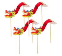 SOPOTUTU 4 Pièces Guirlande Dragon Papier Chinois de Taille Supérieure pour Nouvel an Chinois Décoration Festive Tenir Main Kit DIY Artisanat Familial pour Fête et Photo Accessoire