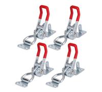 SOPOTUTU 4 pièces Loquet à Bascule Réglable Fer Pince de Serrage Latérale pour Porte Armoire Boîte Maintien Rapide et Solide pour Usage Industriel et Domestique