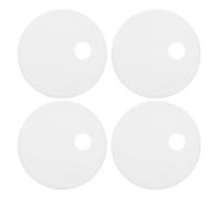SOPOTUTU 4 Pièces Lot de 4 Cache-Boulons en Plastique Blanc 55 MM pour Charnières de Siège de Toilette, Couvercles Décoratifs de Quincaillerie, Accessoires Universels pour Salle de Bain,