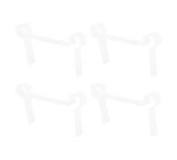 SOPOTUTU 4 Pièces Lot de Joints Étanchéité pour Porte de Verre Tampons Amortisseurs et Cales Espaceur pour Joints de Charnières Protection Antifuie pour Cabine