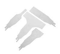 SOPOTUTU 4 pièces Lot de Lames Acier Inoxydable pour Scie Sabre Multifonction Grattoir Pratique pour Nettoyage et Décapage de Surface Outils de Raclage Polyvalents