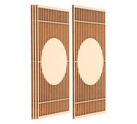 SOPOTUTU 4 pièces Miniature Écran Bois Modèle Paravent Chinois pour Décoration Table Sable Décor Intérieur Accessoire Photo et Jardin Miniature