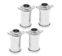 SOPOTUTU 4 Pièces Miniature Milk Jug Set Retro Alloy Metal Can for Dollhouse Kitchen Scene Decor Vintage Tiny House Craft Accessories