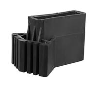 SOPOTUTU 4 Pièces Patins Antidérapants pour Échelle Domestique Embouts Caoutchouc Résistant avec Rainures Profondes Accessoires pour Stabiliser et Sécuriser Escabeau Noir