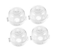 SOPOTUTU 4 pièces Protection Boutons Cuisinière Gaz Cache Sécurité Garçon Fille Résistant Usure pour Gazinière et Four Couverture Anti-manipulation pour Cuisine Familiale