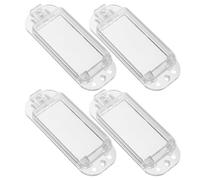 SOPOTUTU 4 Pièces Protection Interrupteur Mural Étanche Anti-accident pour Garçon Fille et Animaux Couvre-interrupteur Transparent et Facile à Installer pour Cuisine et Salle de Bain