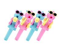 SOPOTUTU 4 Pièces Robot Porte Sucette Portable Plastique Créatif pour Garçon Fille Support Pop Up pour Fête et