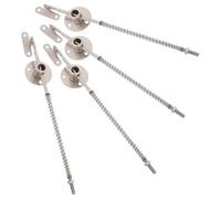 SOPOTUTU 4 Pièces Wardrobe Cabinet Door Support Rods With Spring Buffer Heavy Duty Metal Lid Lift Hinge For Kitchen And Bedroom Furniture Silent Soft Close