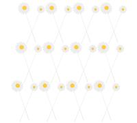 SOPOTUTU 40 Pièces Marguerite Cake Toppers Décor Floral Léger et Facile à Insérer pour Anniversaire Shower et Mariage