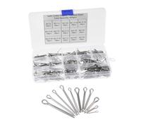 SOPOTUTU 420 pièces Kit Assortiment Goupilles Fendues Acier Inoxydable Clips de Fixation Métalliques Polyvalents avec Boîtier de Rangement pour Mécanique Auto Jardinage et Industrie