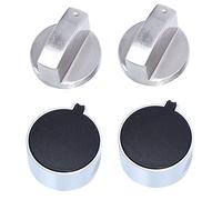 SOPOTUTU 4pièces Bouton de Cuisinière à Gaz Rotatif Métal de Brûleur Boutons de Commande pour Gazinière