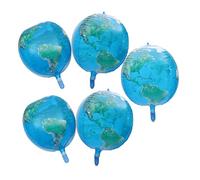 SOPOTUTU 5 pièces Ballons Terre Aluminium Film Décoration Fête Thème Espace pour Adultes