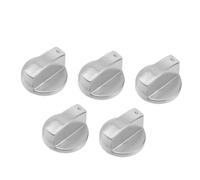SOPOTUTU 5 pièces Boutons de Remplacement pour Cuisinière de Zinc Manettes de Brûleur Rotatives Lisses Interrupteurs Marche Arrêt Faciles à Installer pour Plaque de Cuisson à Gaz Finition