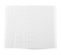 SOPOTUTU 50 Feuilles Recharge pour Classeur à Anneaux Papier de Transfert Autocollant Double Face Réutilisable Vierges pour Album de Stickers Pages de Rechange pour Collection de Stickers