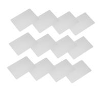 SOPOTUTU 50 Pièces Cartes de Visite Métalliques Aluminium Cartes Vierges pour Marquage Gravé Au Laser Finition Argentée pour Impression Professionnelle